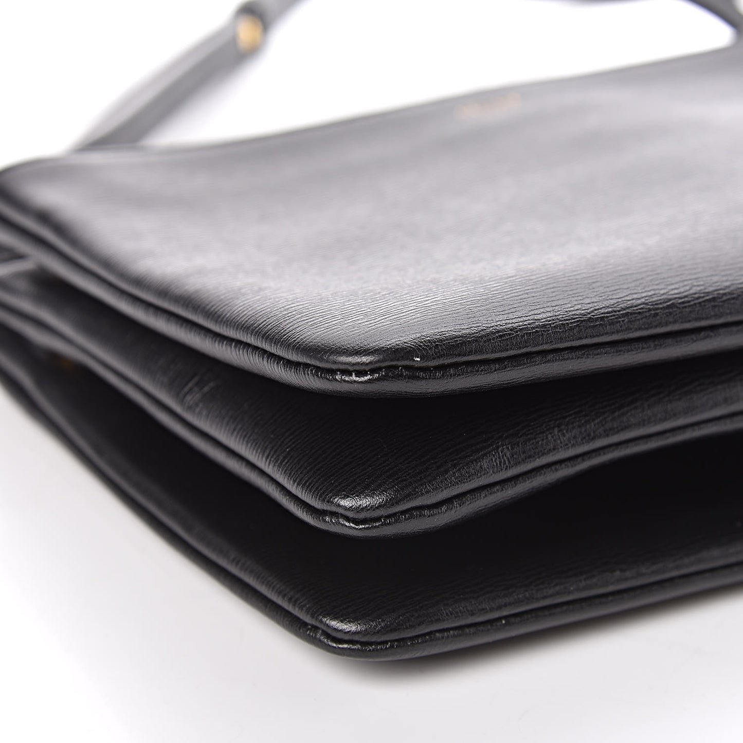 Liege Calfskin Small Trio Crossbody Bag Black