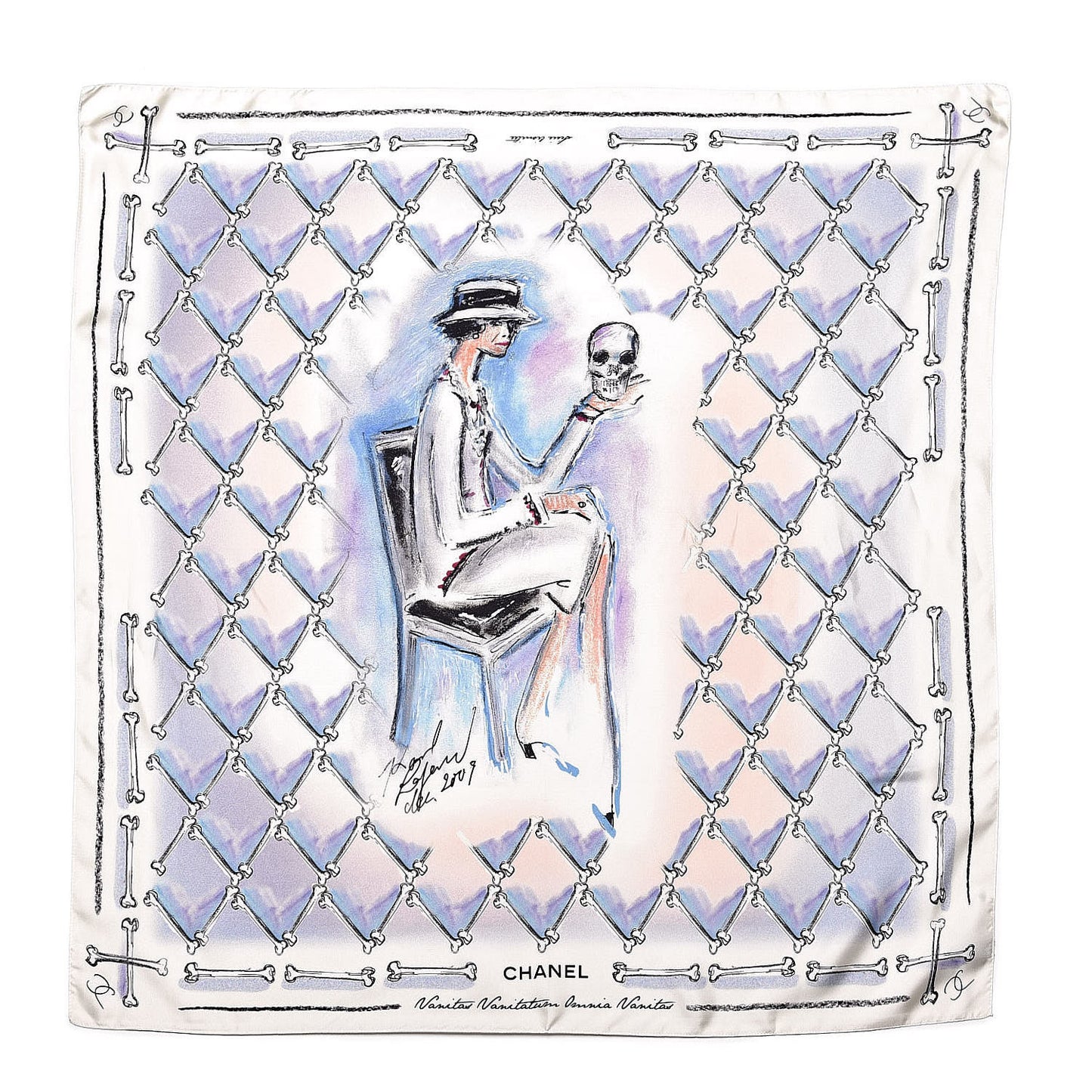 Silk Les Vanites Scarf Multicolor