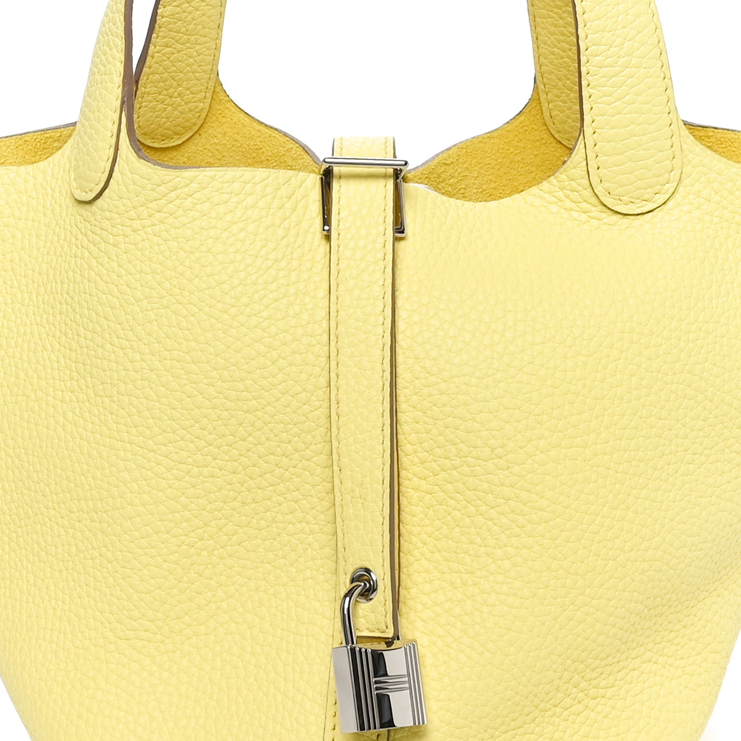 Taurillon Clemence Picotin Lock 18 PM Limoncello