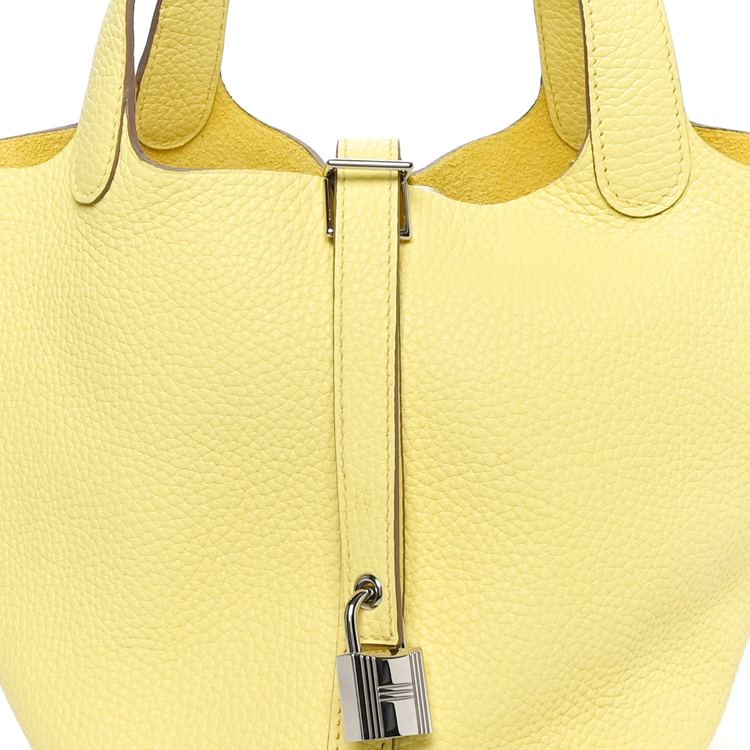 Hermes Taurillon Clemence Picotin Lock 18 PM Limoncello 5 of 9