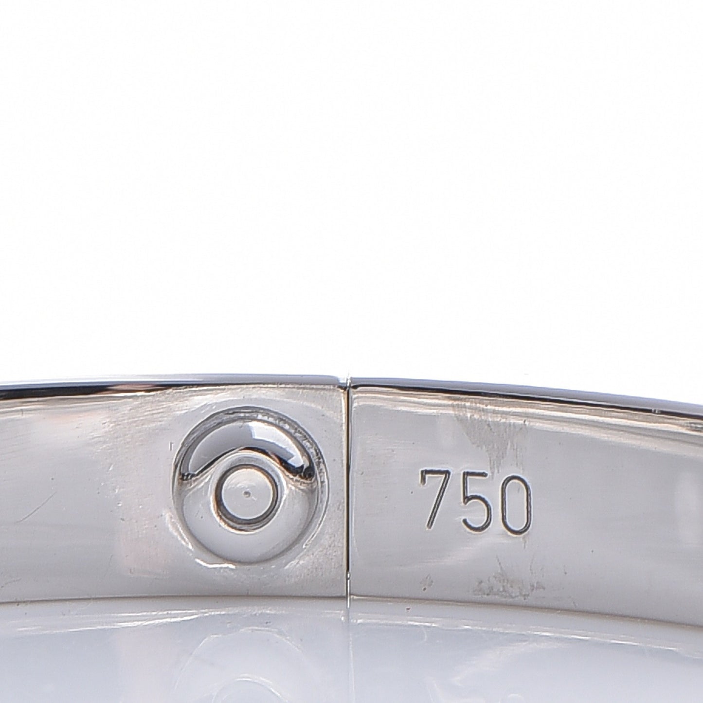 18K White Gold 4 Diamond LOVE Bracelet 16