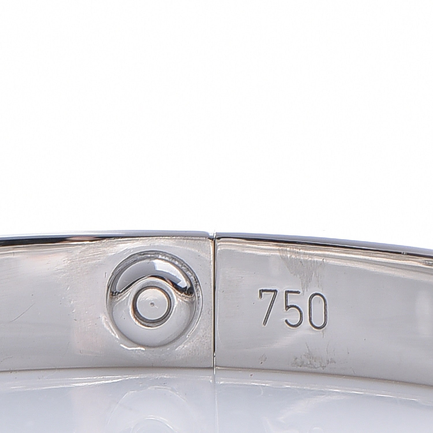 Cartier 18K White Gold 4 Diamond LOVE Bracelet 16 8 of 10