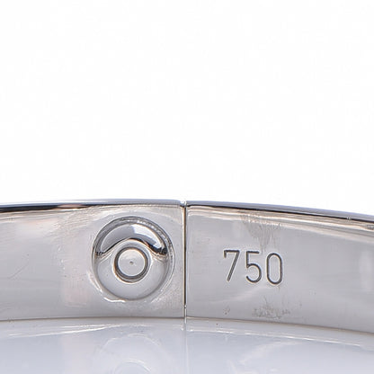 Cartier 18K White Gold 4 Diamond LOVE Bracelet 16 8 of 10