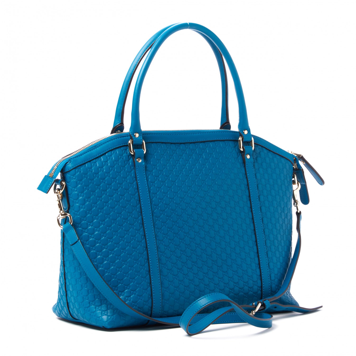 Gucci Soft Microguccissima Dome Satchel Deep Cobalt 3 of 9