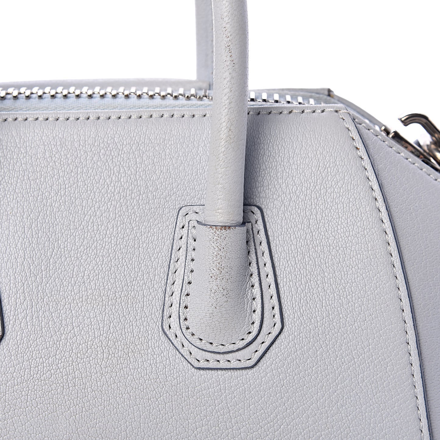 Sugar Goatskin Mini Antigona Baby Blue