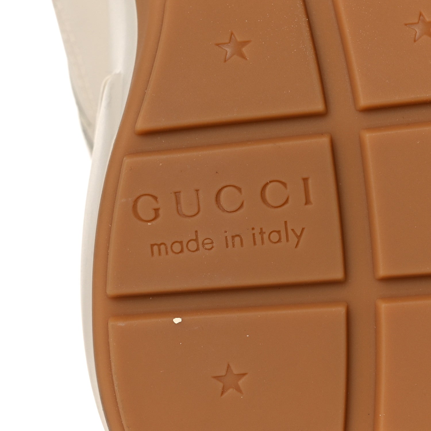Gucci Calfskin Interlocking G Heart Rhyton Sneakers 36.5 Mystic White 6 of 7