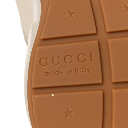 Gucci Calfskin Interlocking G Heart Rhyton Sneakers 36.5 Mystic White 6 of 7