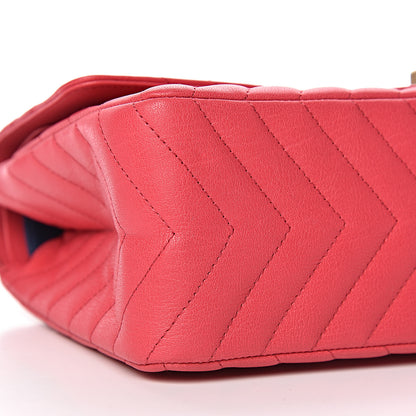 Chanel Sheepskin Chevron Quilted 2.55 Reissue 226 Flap Dark Pink 8 of 10