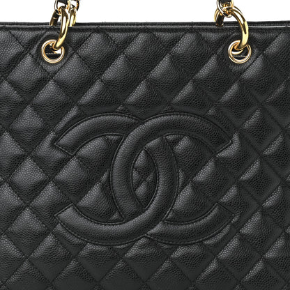 Chanel Caviar Quilted Grand Shopping Tote GST Black 8 of 11