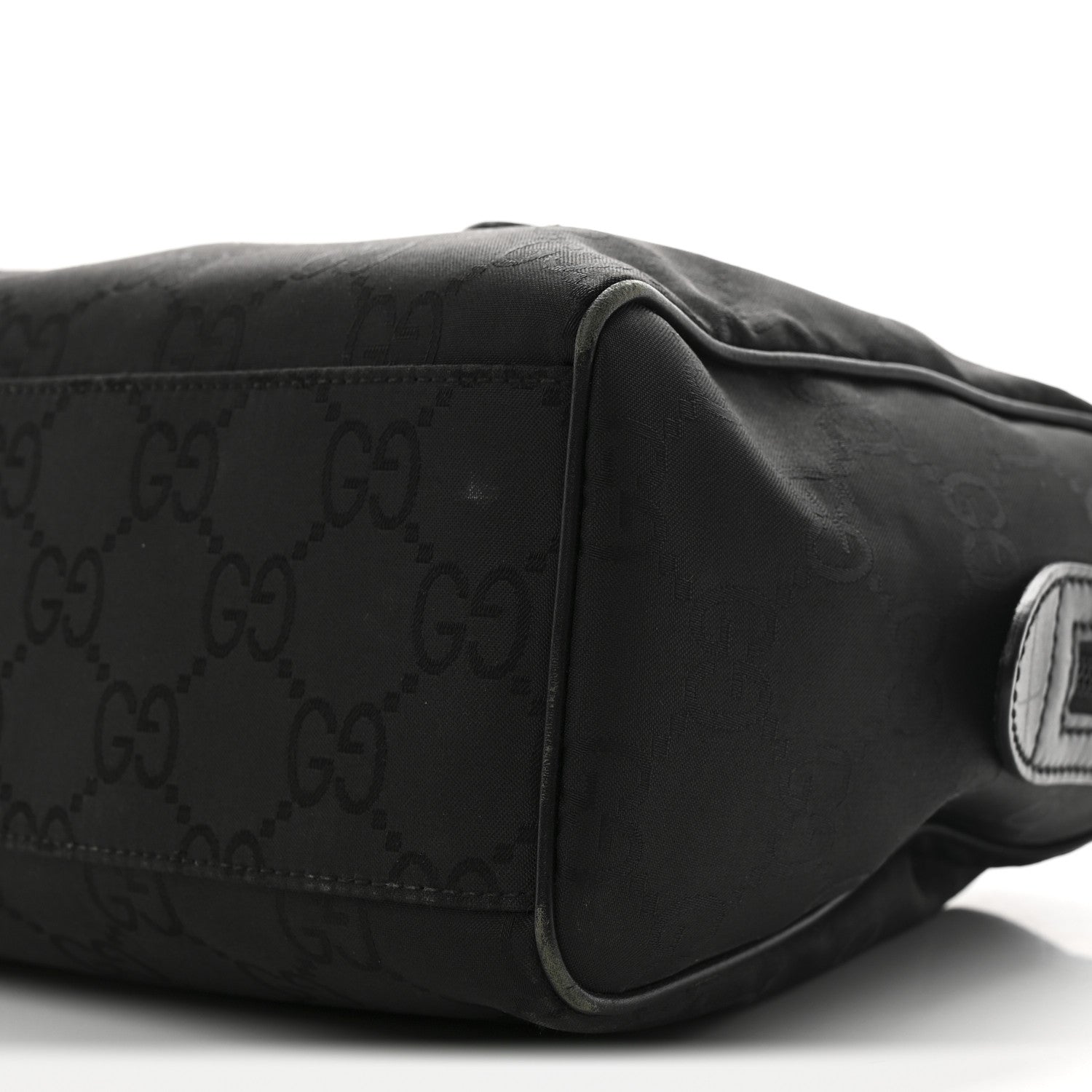 Gucci Nylon Monogram Small Boston Black 10 of 12