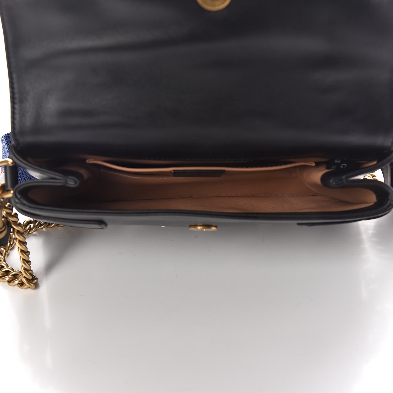Gucci Nappa Pearl Studded Mini Queen Margaret Broadway Shoulder Bag Black 5 of 10