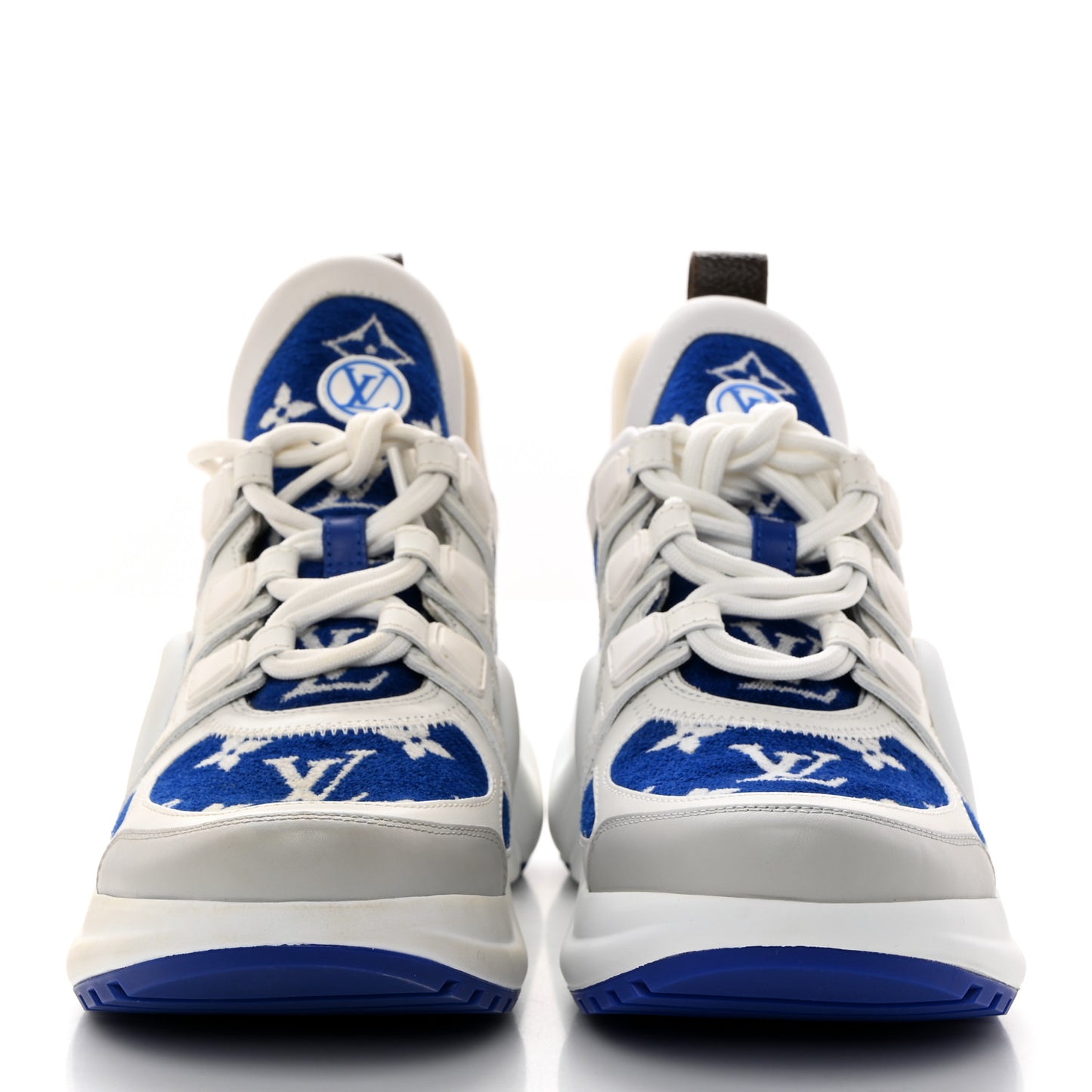 Jacquard Since 1854 Monogram LV Archlight Sneakers 37 White Grey 37 White Blue