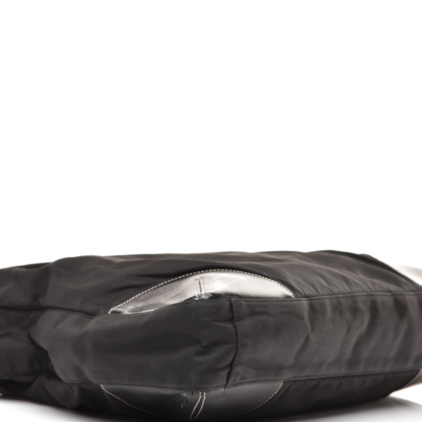 Tessuto Nylon Caflskin Shopping Tote Black