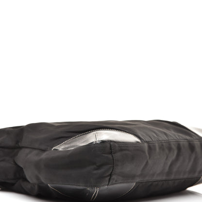 Prada Tessuto Nylon Caflskin Shopping Tote Black 7 of 9