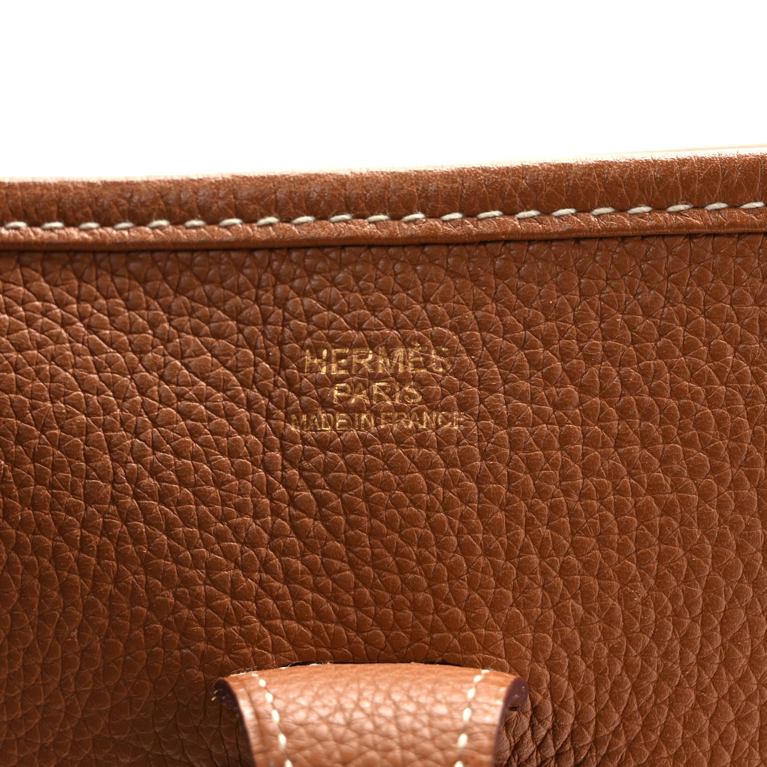 Hermes Taurillon Clemence Evelyne II PM Gold 6 of 9