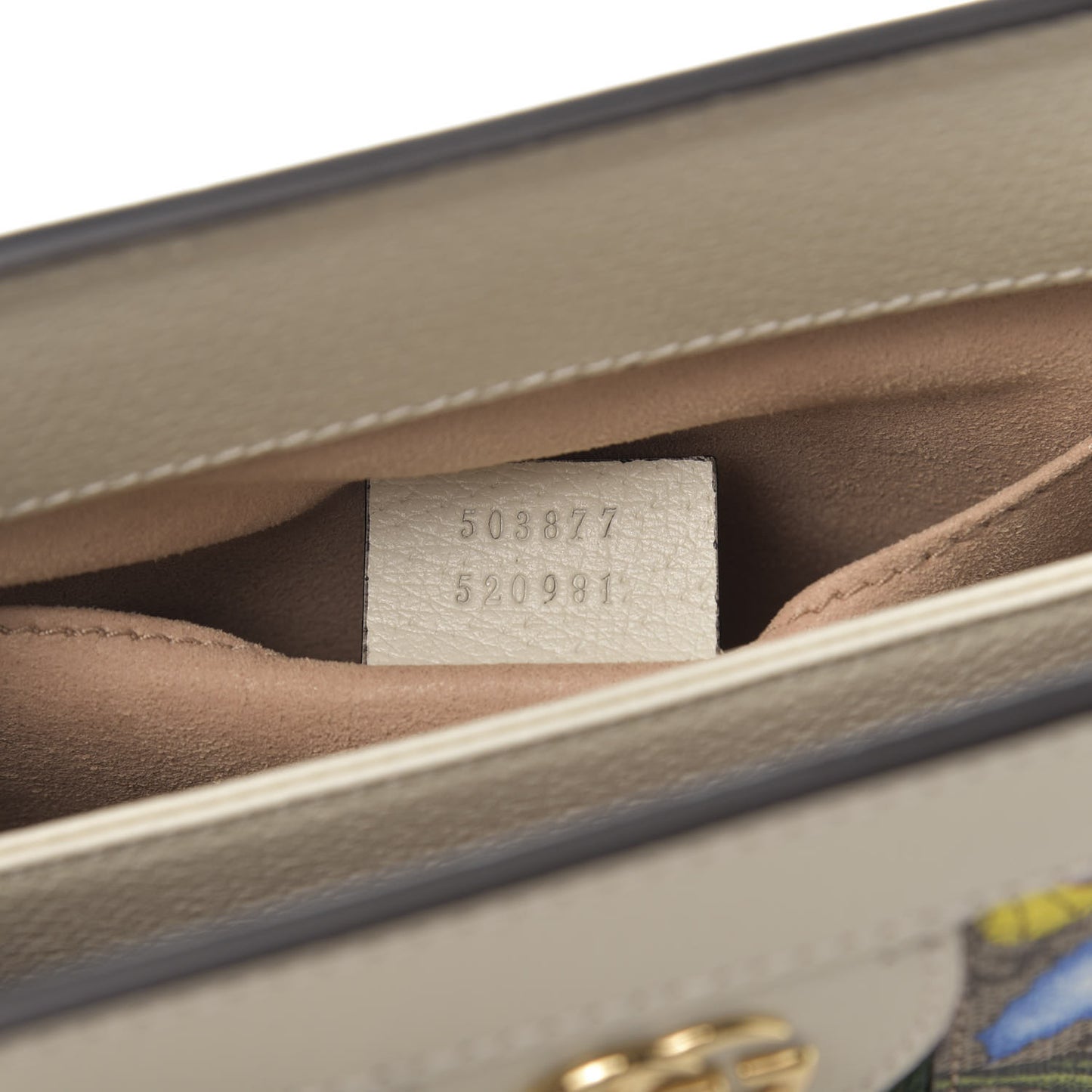 GG Supreme Monogram Flora Web Small Ophidia Chain Shoulder Bag White