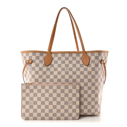 Louis Vuitton Damier Azur Neo Neverfull MM Rose Ballerine Rose Ballerine 3 of 10
