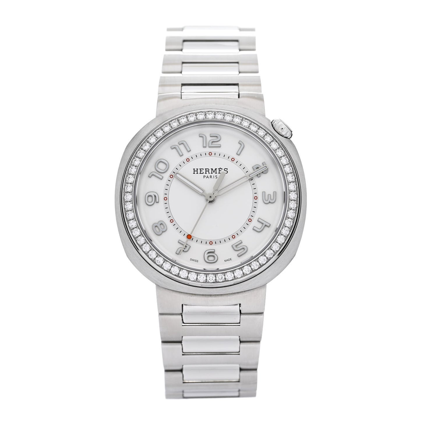 Stainless Steel Diamond Bezel 36mm Cut Automatic Watch