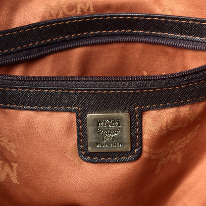 MCM Visetos Drawstring Shopper Cognac Brown 7 of 9