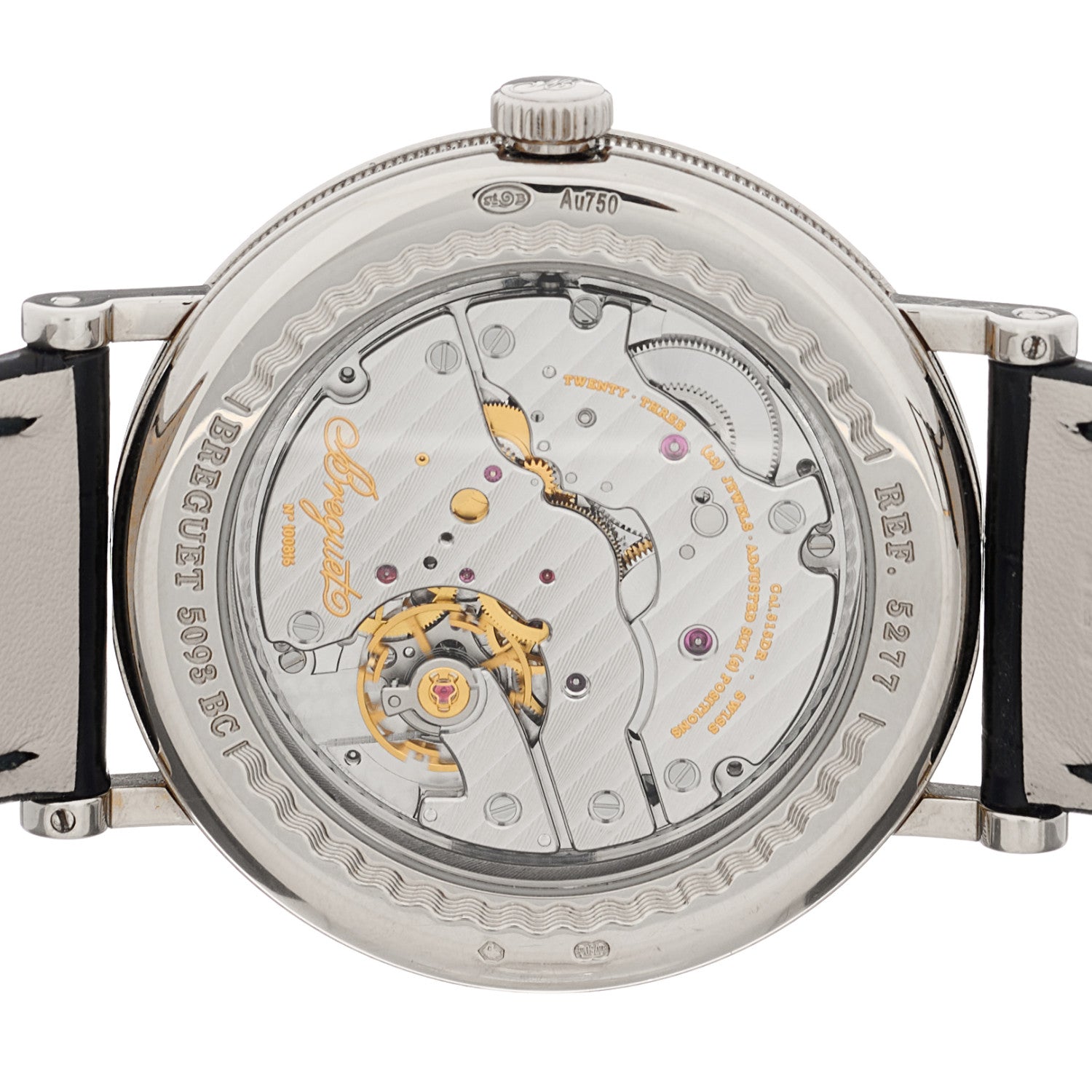 Breguet 18K White Gold Alligator 38mm Classique Manual Winding Watch 5277BB 4 of 5