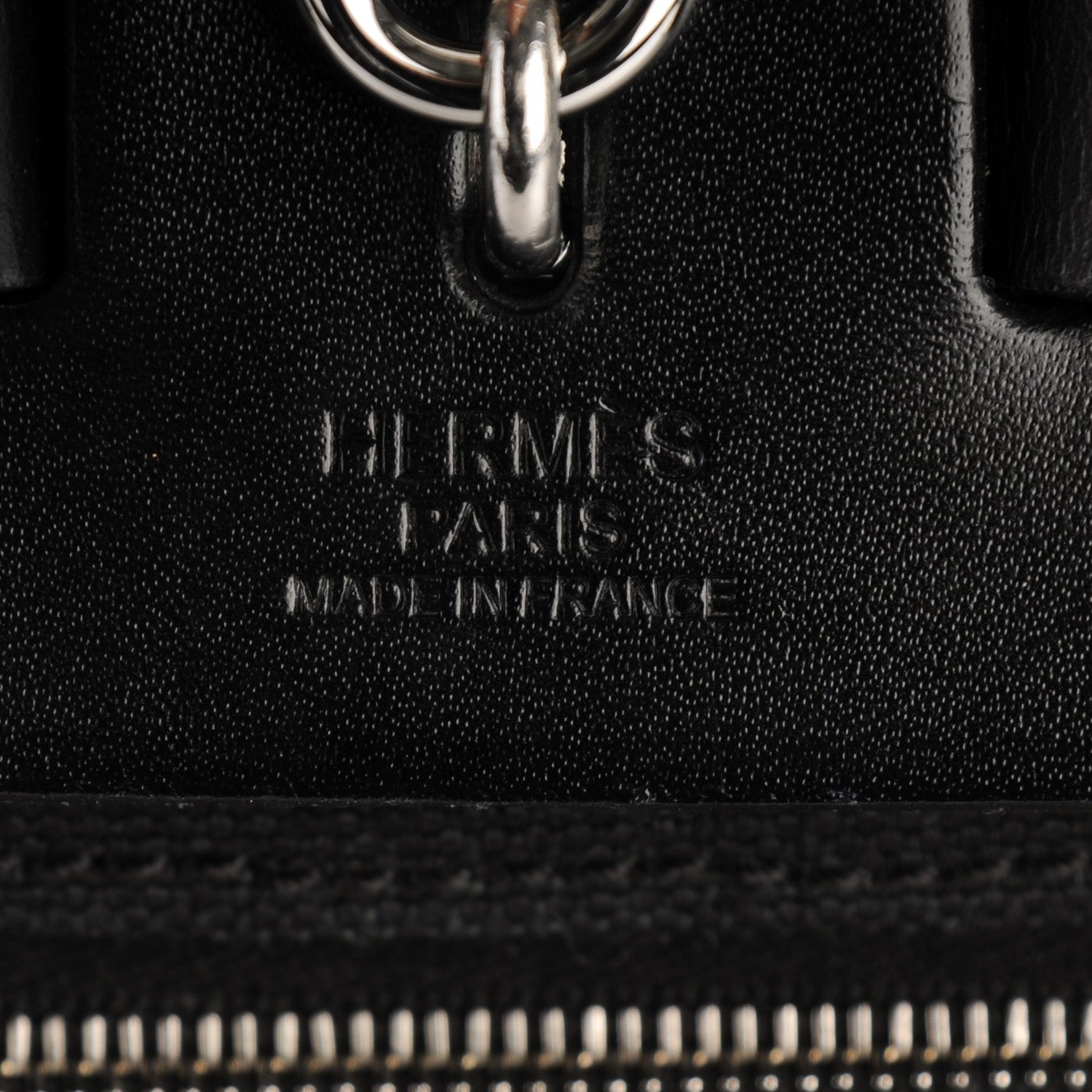 Hermes Military Toile Vache Hunter Herbag Zip PM 31 Black 6 of 6
