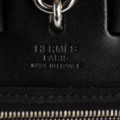 Hermes Military Toile Vache Hunter Herbag Zip PM 31 Black 6 of 6