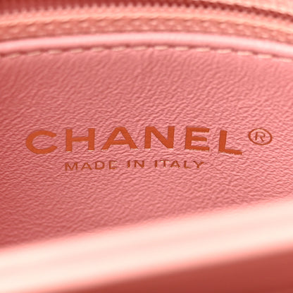 Chanel Lambskin Chevron Quilted Small Trendy CC Dual Handle Flap Bag Light Pink 6 of 25