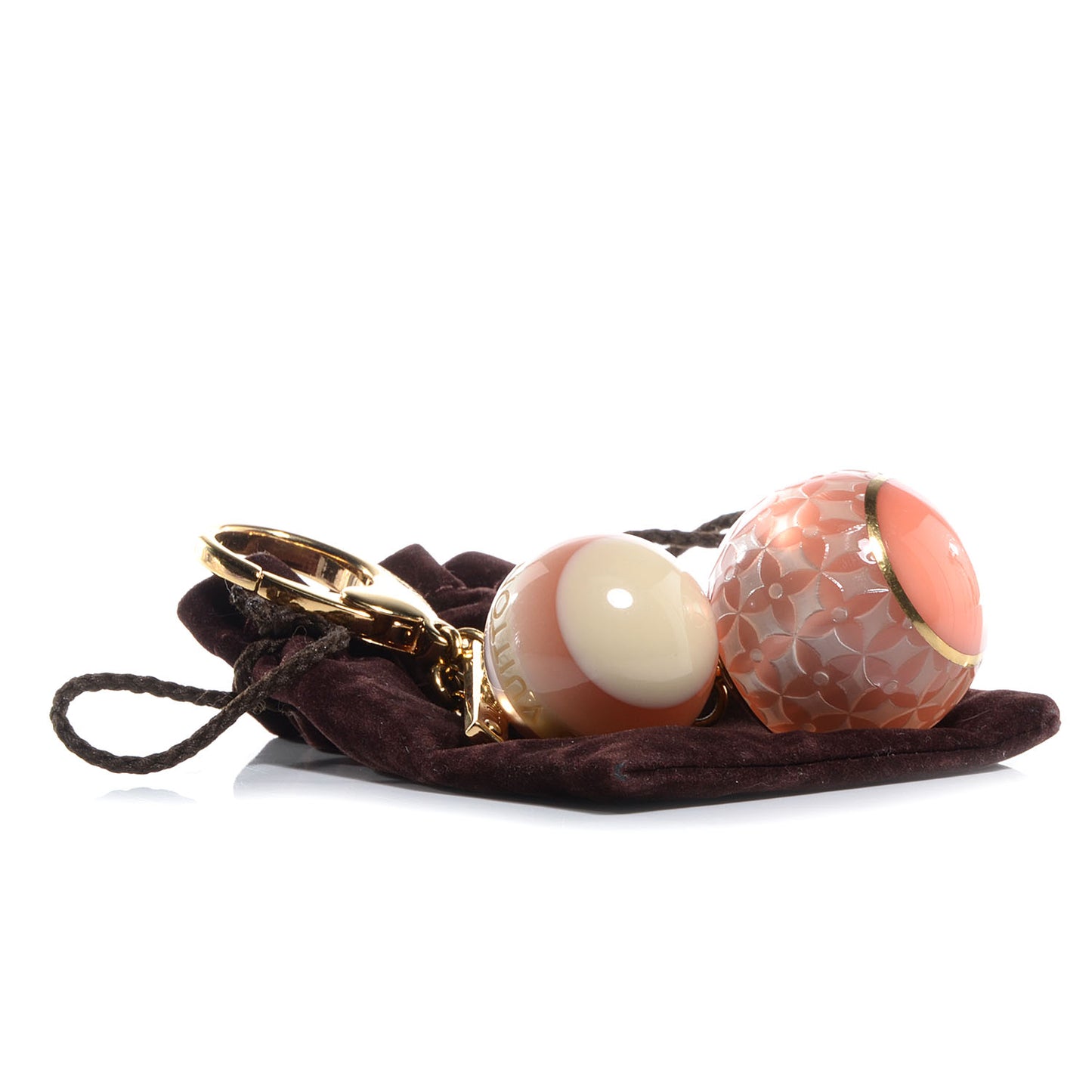 Mini Lin Croisette Bag Charm Pink