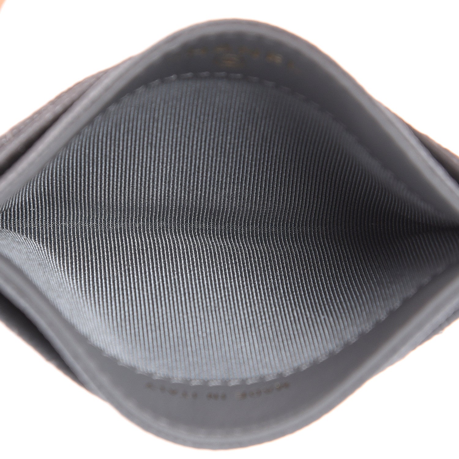 Chanel Caviar Quilted Card Holder Grey 5 of 9