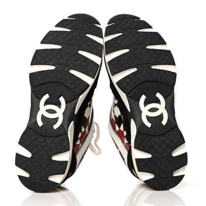 Chanel Vinyl Calfskin Suede Womens CC Sneakers 39 Multicolor 5 of 10