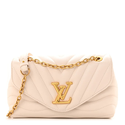 Louis Vuitton Calfskin LV New Wave Chain Bag Ivory 1 of 9