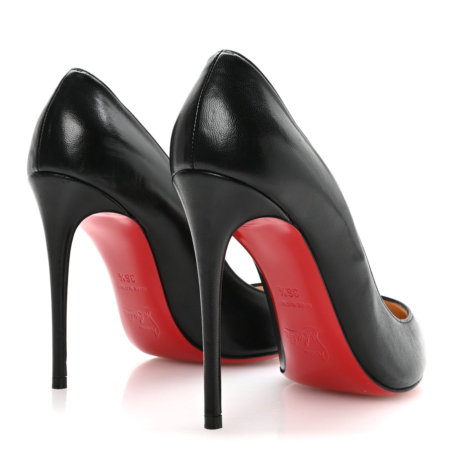 Shiny Nappa Pigalle 100 Pumps 36.5 Black