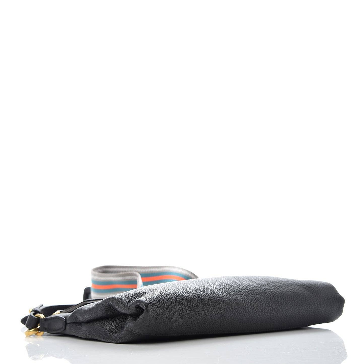Vitello Daino Crossbody Bag Black