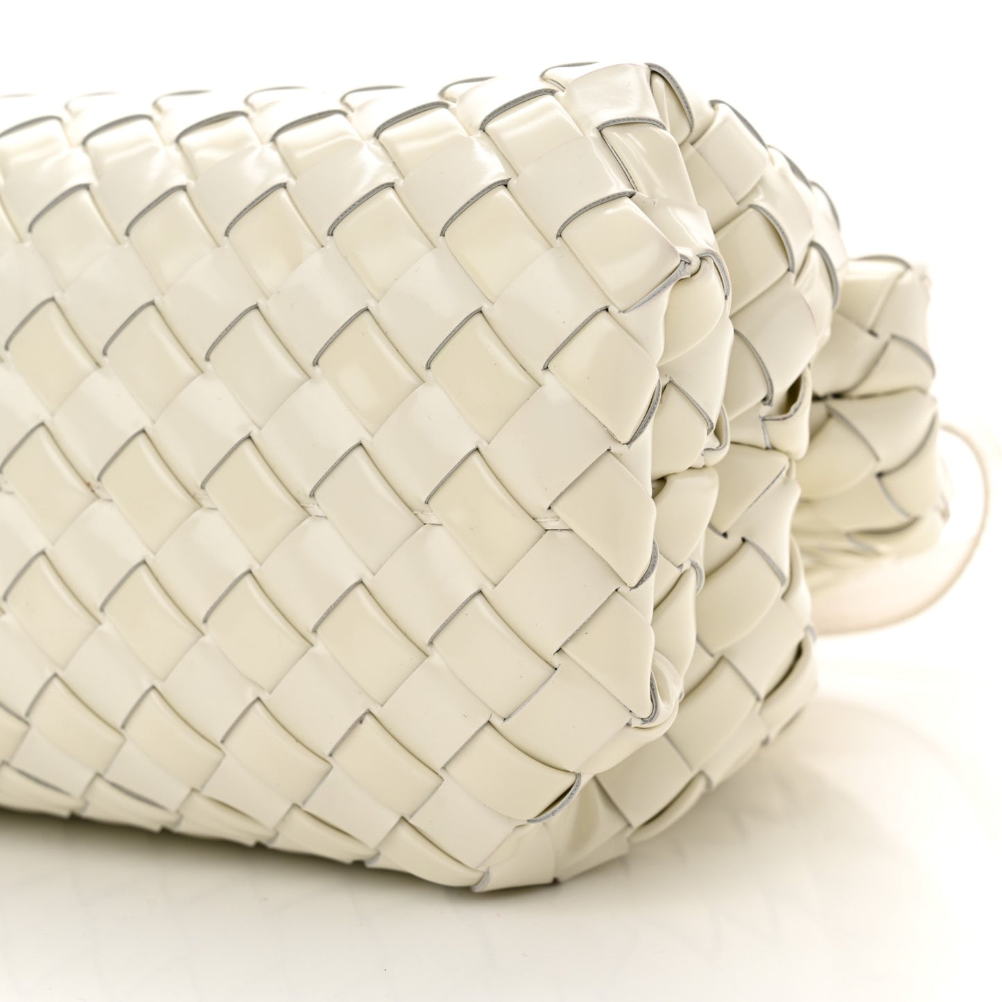 Nappa Intrecciato Small Handle Bag Chalk