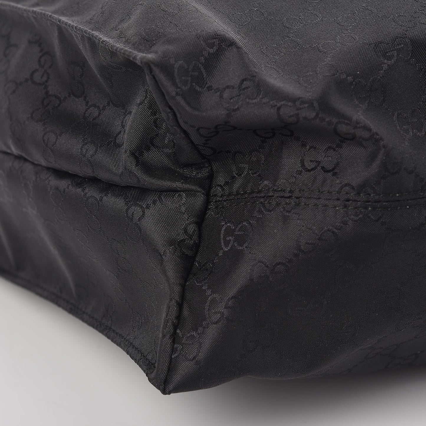 Nylon Monogram Vertical Tote Black