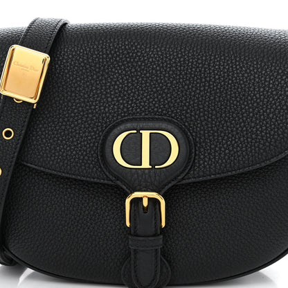 Christian Dior Grained Calfskin Medium Bobby Flap Navy Blue 8 of 12