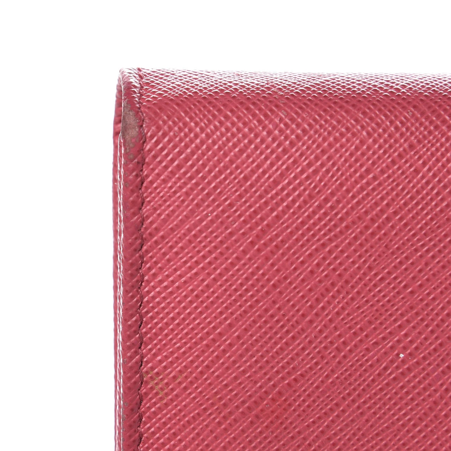 Saffiano Metal Tri-Fold Wallet Peonia
