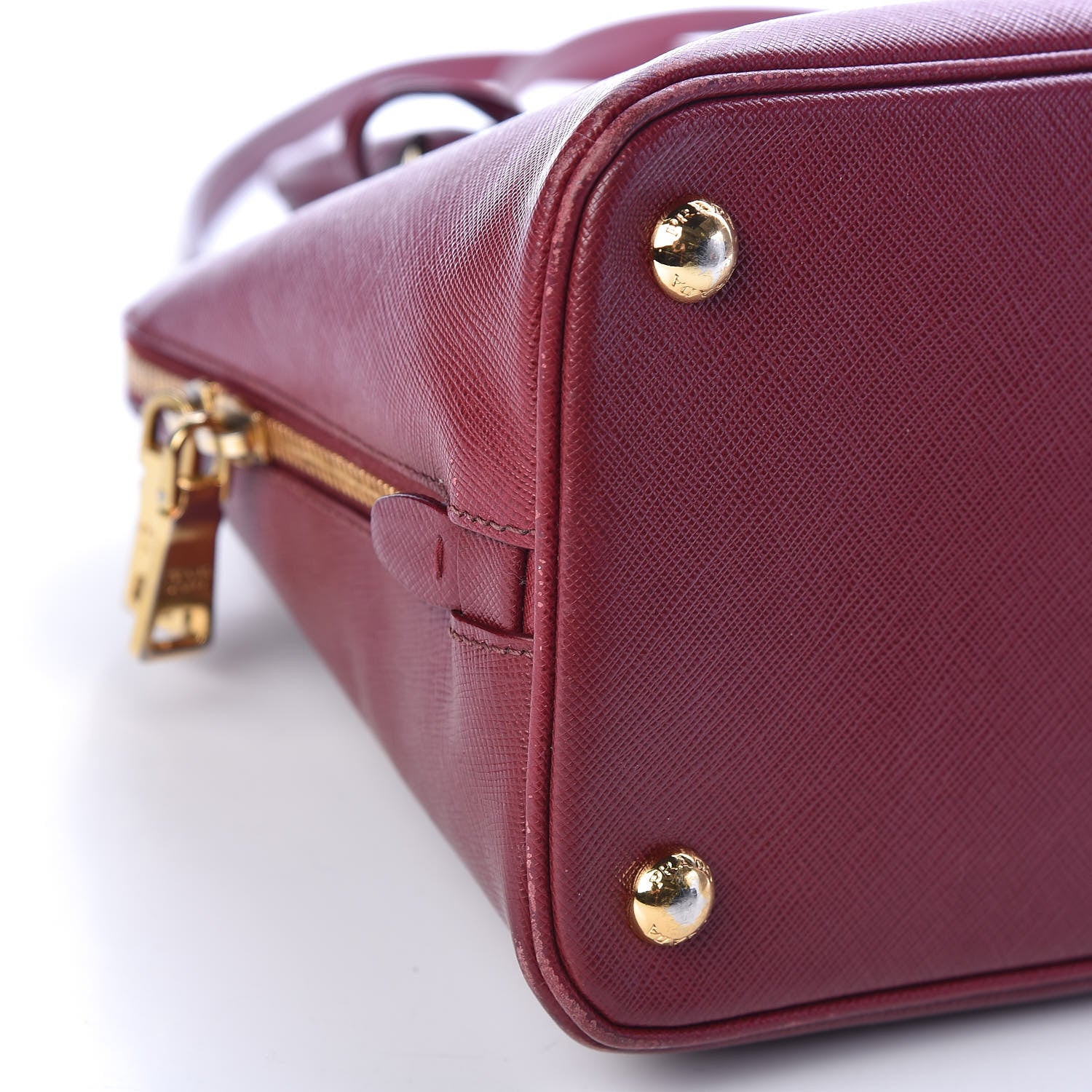Prada Saffiano Lux Medium Promenade Tote Cherry 5 of 14