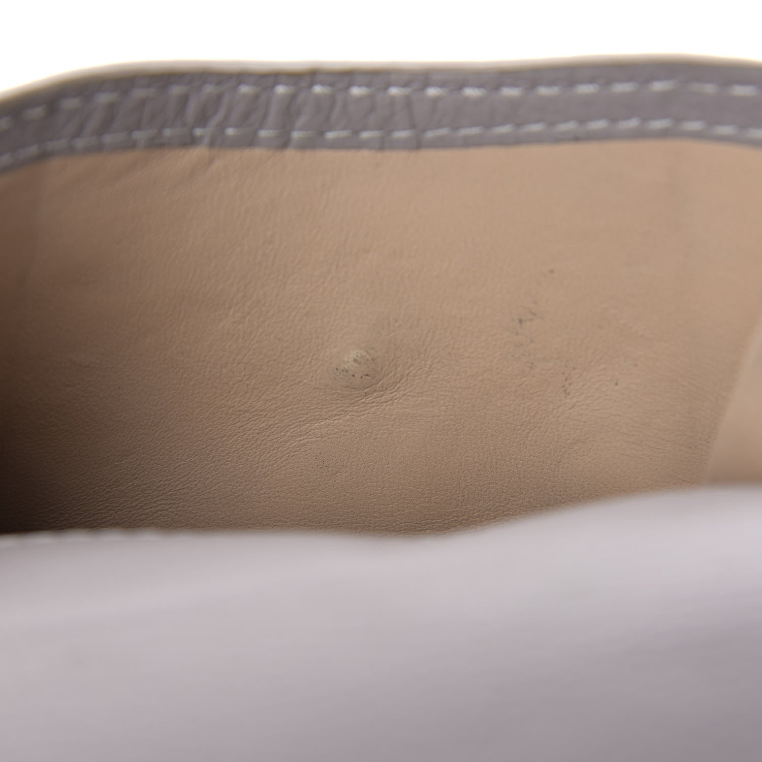 Chloe Grained Calfskin Marcie Square Wallet Cashmere Grey 7 of 7