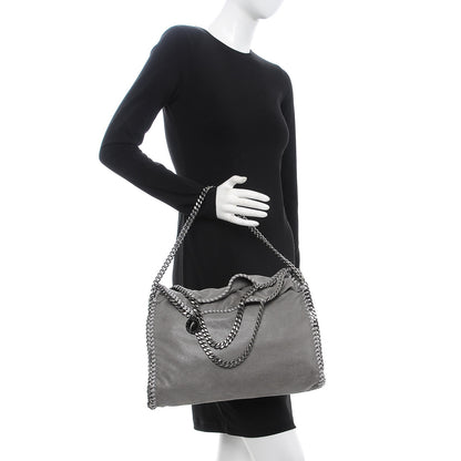 Stella McCartney Shaggy Deer Falabella Fold Over Tote Grey 2 of 8