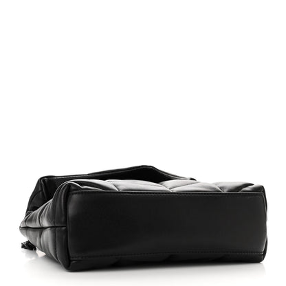 Saint Laurent Lambskin Quilted Toy Loulou Puffer Monogram Monochrome Chain Satchel Black 4 of 11