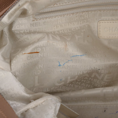 Chanel Caviar Square Stitched Tote Beige 8 of 9