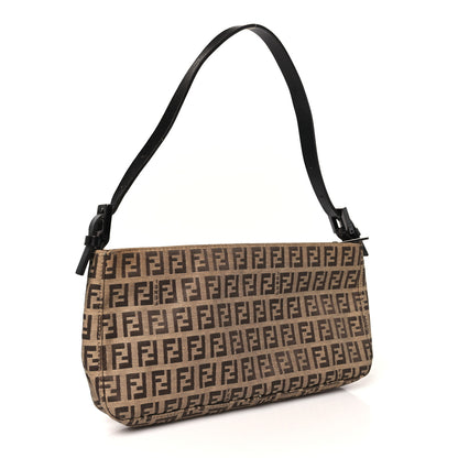 Fendi Zucchino Pochette Dark Brown 3 of 11
