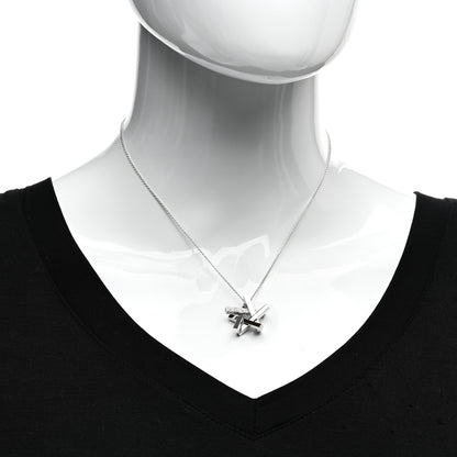 Tiffany 18K White Gold Diamond Frank Gehry Axis Star Pendant Necklace 2 of 5