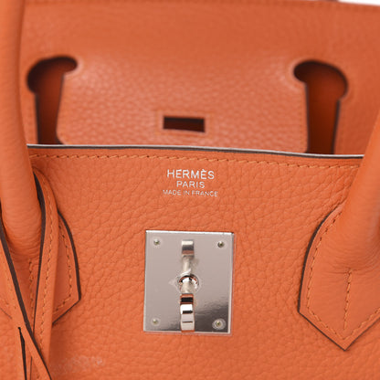 Hermes Taurillon Clemence Birkin 30 Feu 7 of 13