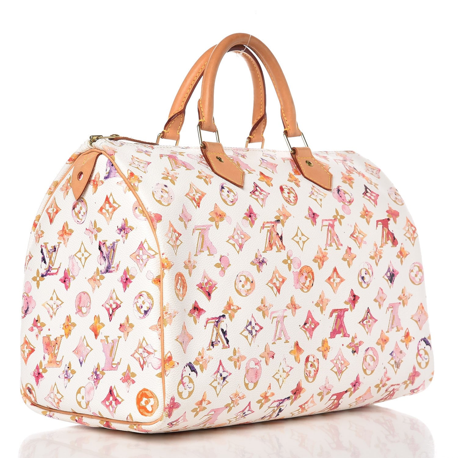 Louis Vuitton Watercolor Aquarelle Speedy 35 White 3 of 14