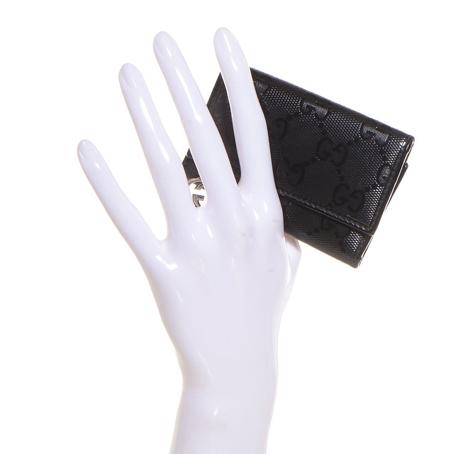 Imprime Monogram GG Pierce 6 Key Case Black