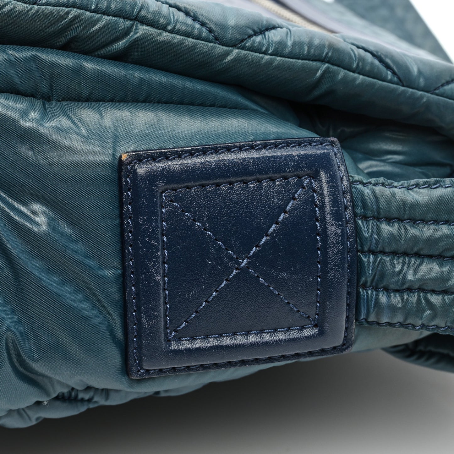 Nylon Small Coco Cocoon Messenger Bag Blue