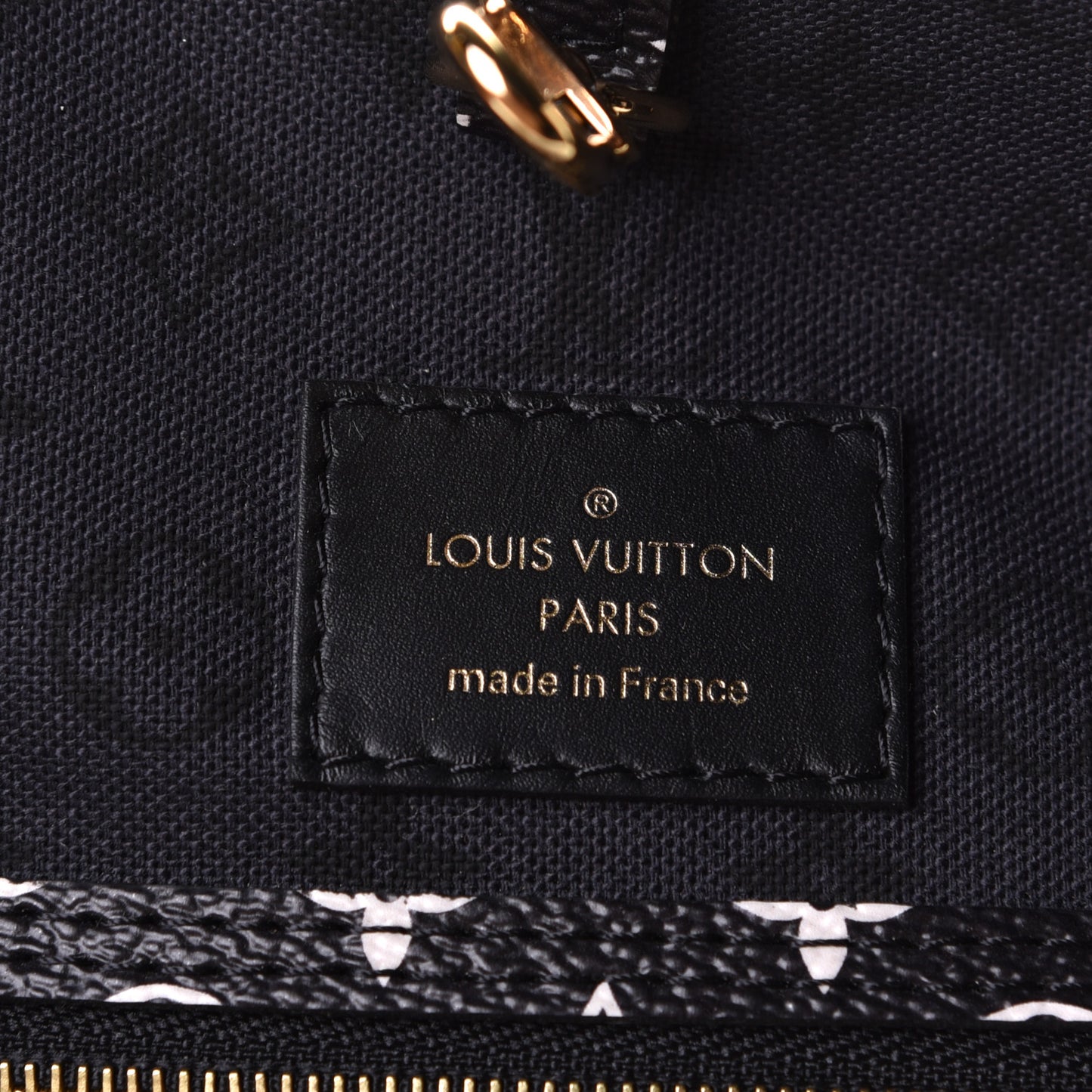 Monogram Giant Crafty Neverfull MM Creme Rouge Black