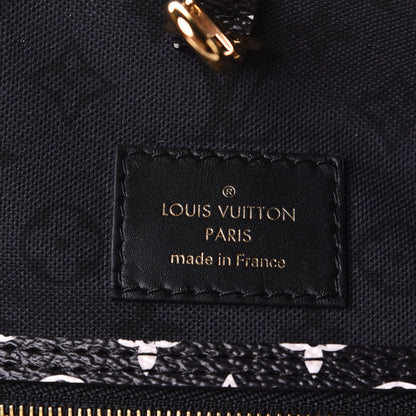 Louis Vuitton Monogram Giant Crafty Neverfull MM Creme Rouge Black 5 of 5
